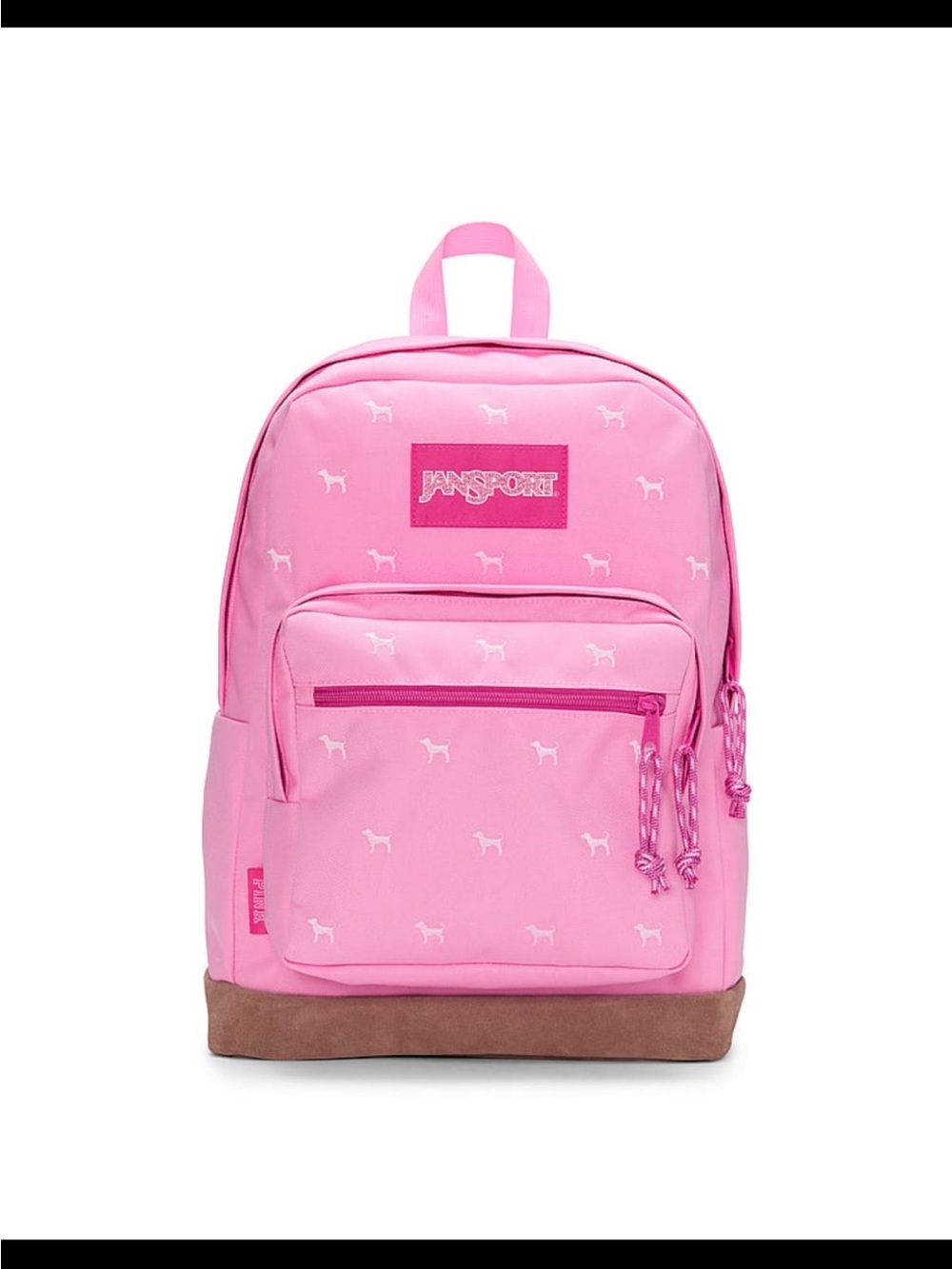 New Victoria secret pink jansport Backpack with White Dog Pattern